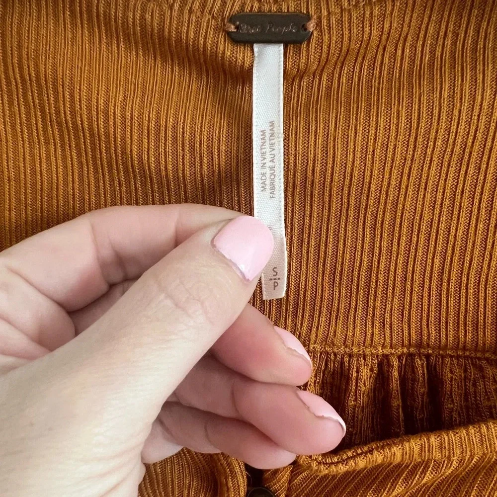 Free People Devin Knit Top Size Small - Picture 3 of 3